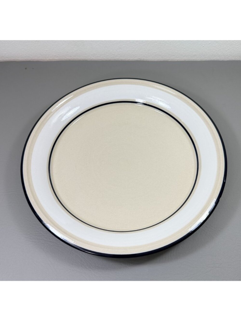 Vintage Ranmaru Trend White 4118 Stoneware Dinner Plate Japan Retro - Picture 8 of 12